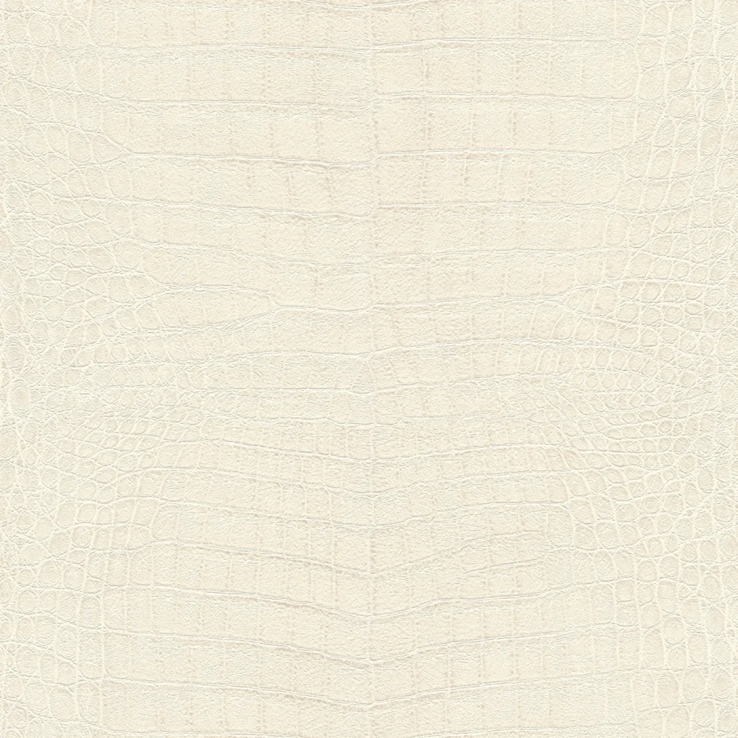 Wallpaper Wheat, cream embossed grained-leather relief