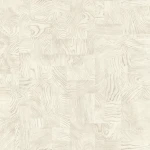 Wallpaper Sand, pale parquet pattern in ecru and off-white