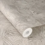 Wallpaper Hessian, printed beige and grey parquet blocks