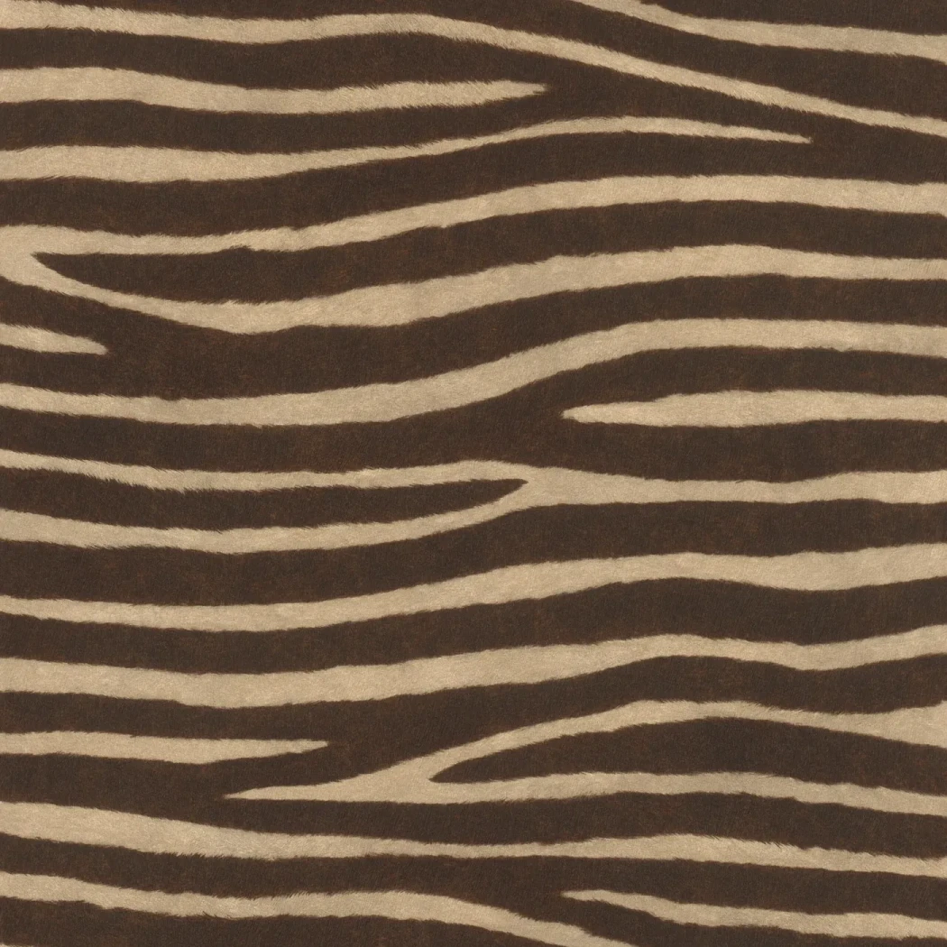 Wallpaper Clay Jar, irregular brown and beige hide-effect bands