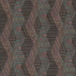 Wallpaper Chrome, red, teal and gold diamonds on black