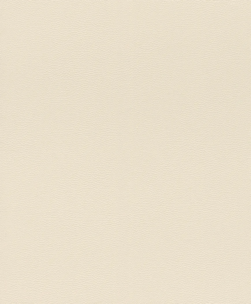 Wallpaper Biscuit, plain cream with a fine leather grain