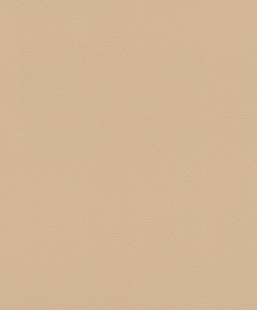 Wallpaper Peat in plain beige with a fine leather grain
