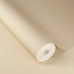 Wallpaper Buckwheat in plain sand beige with a smooth finish