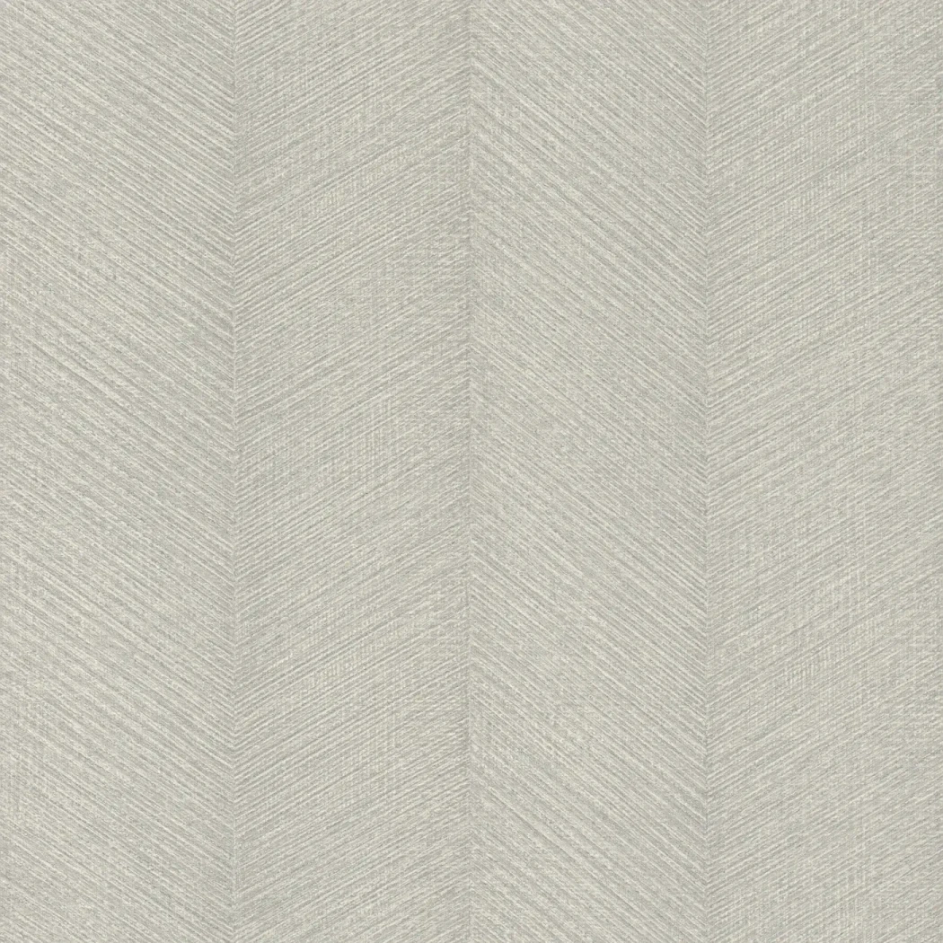 Wallpaper Zinc with a light grey textured chevron pattern