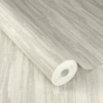 Wallpaper Champagne with horizontal abstract strokes in grey and ecru