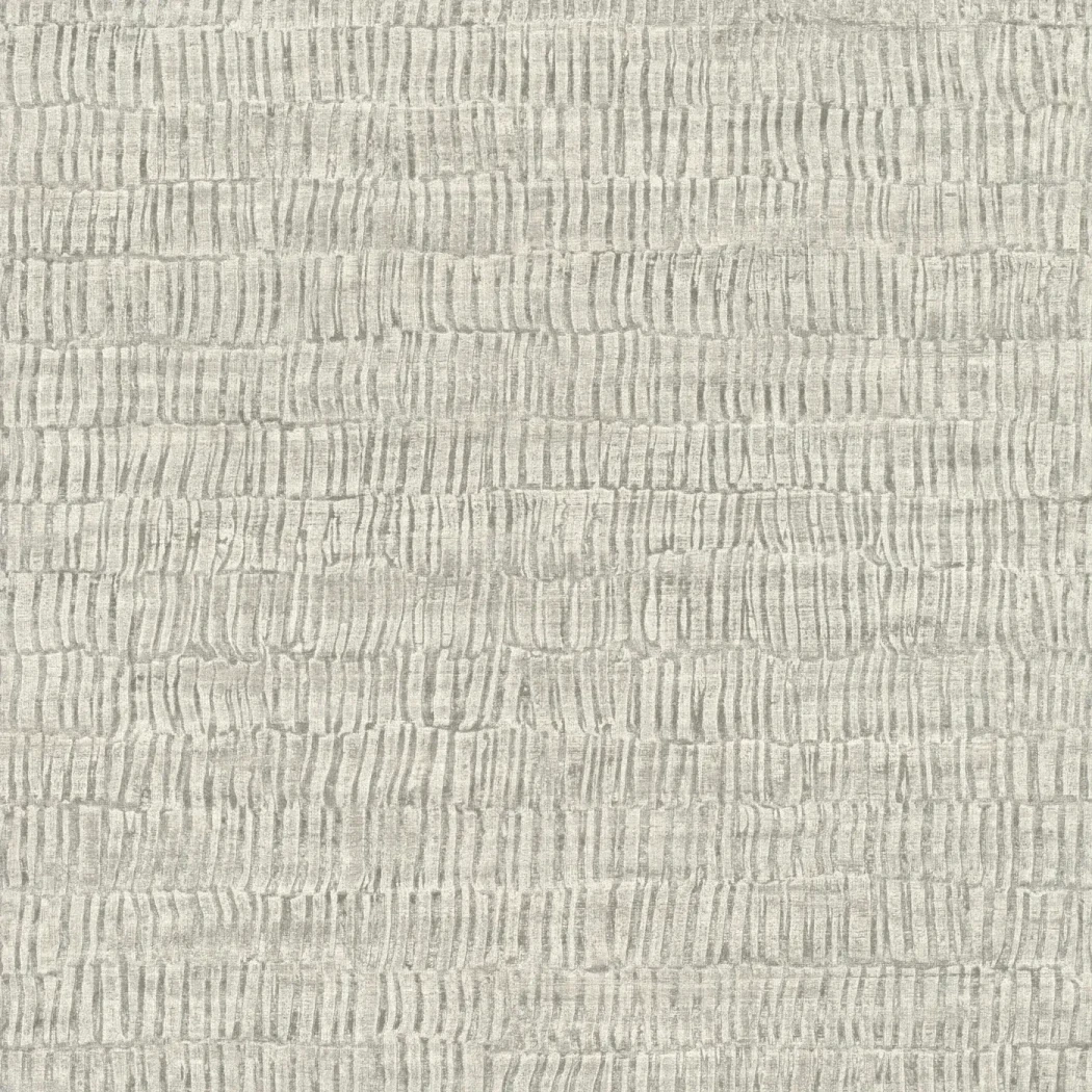 Wallpaper Pebble with grey wood-effect striations on ecru