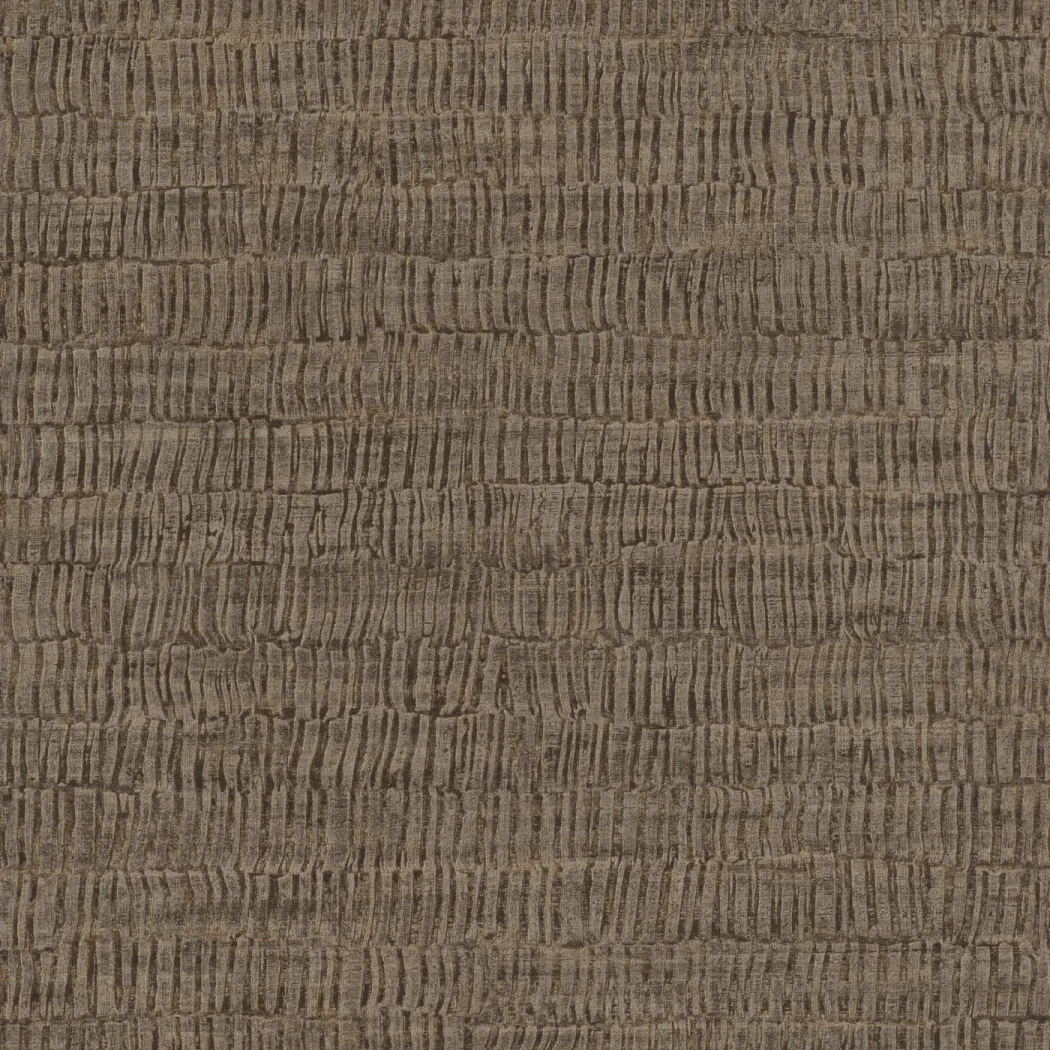Wallpaper Tobacco with an ochre and brown streaked wood effect