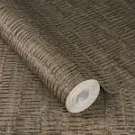 Wallpaper Tobacco with an ochre and brown streaked wood effect