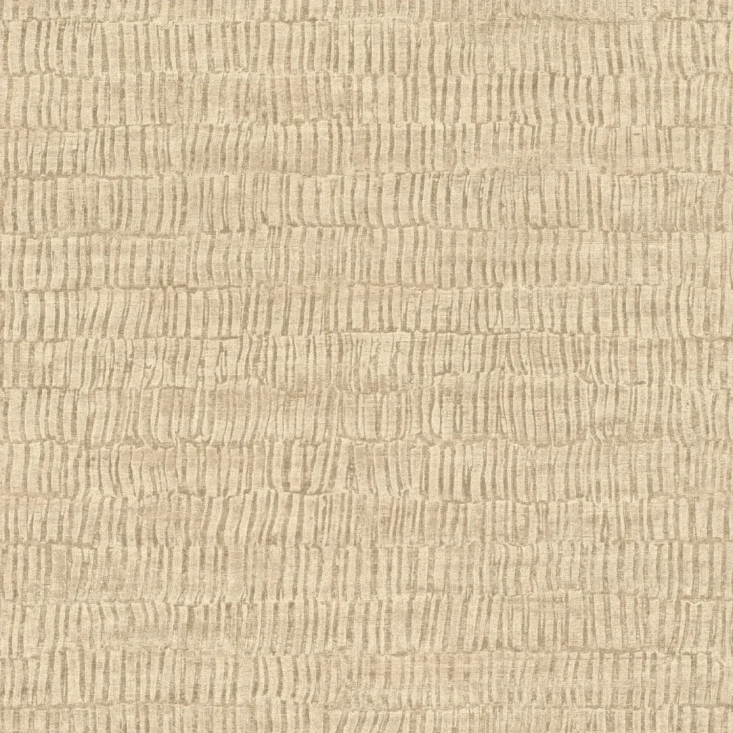 Wallpaper Braid with fine woven-effect stripes in beige