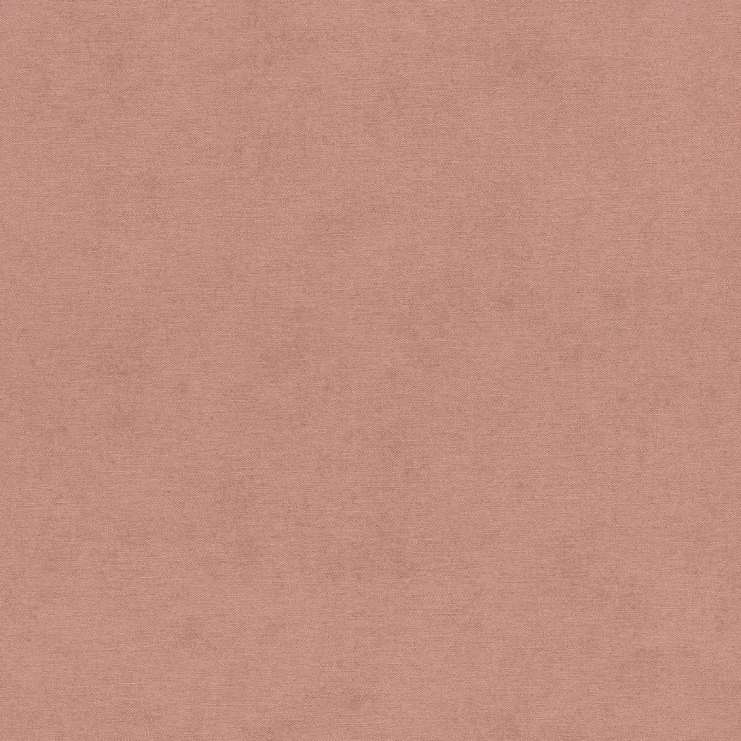 Wallpaper Paprika in plain terracotta with a fine fabric grain