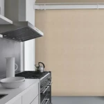 Wallpaper Soft Twine, plain light beige with a fine canvas texture