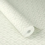 Wallpaper Drizzle with a light grey tone-on-tone wave pattern