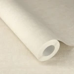 Wallpaper Frosted Vanilla in plain tonal cream with fine striations