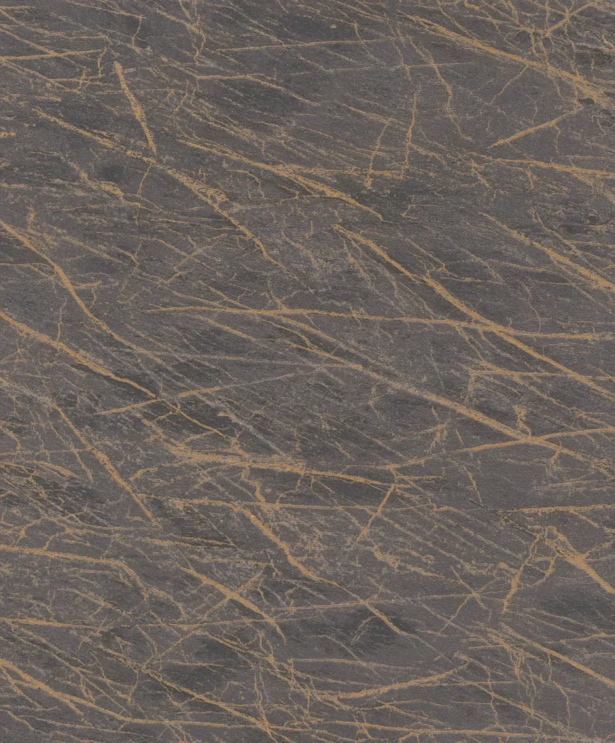 Wallpaper Grey Millstone with charcoal marble effect and gold veins