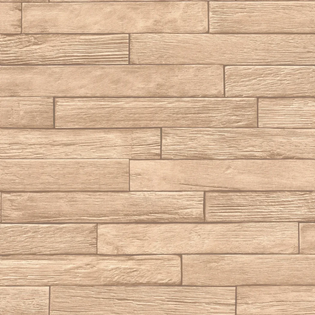 Wallpaper Soft Dune showing pale wood planks with natural grain