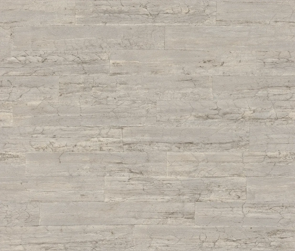 Wallpaper Soft Straw, beige stone blocks with grey marble veining