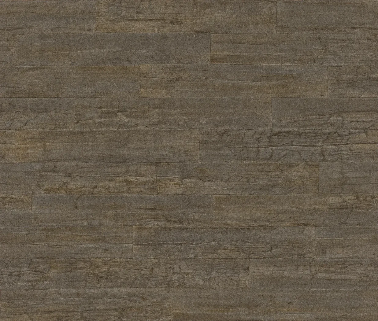Wallpaper Golden Heather with dark ochre-brown veined stone effect