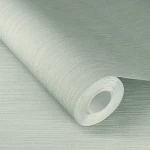 Wallpaper Veiled Dawn in soft grey with fine vertical texture