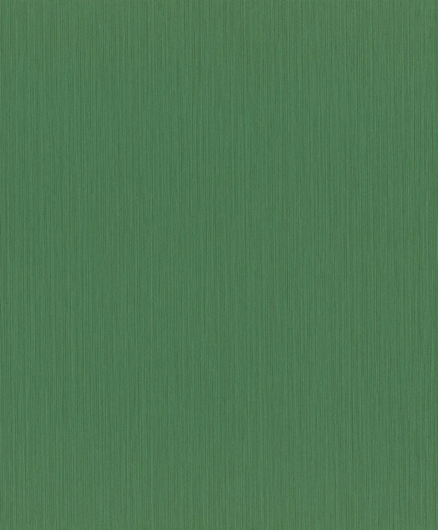 Wallpaper Mint, plain deep fir green with woven texture