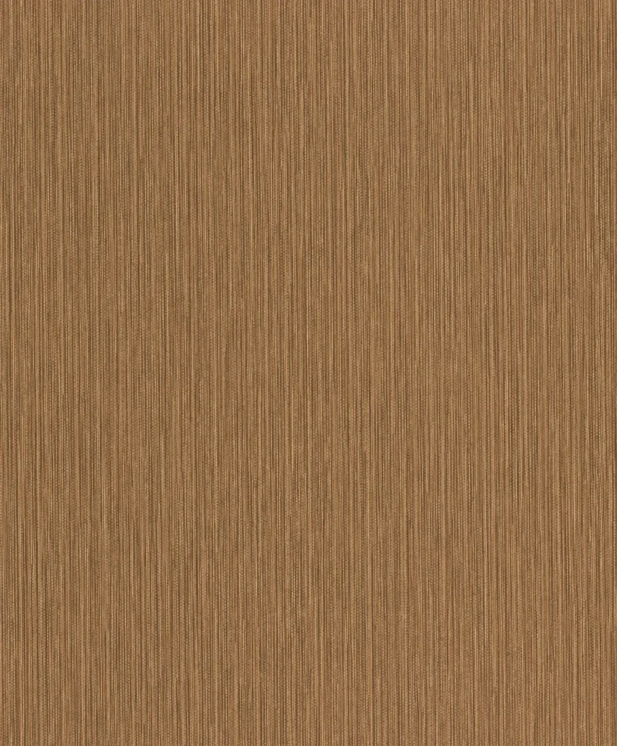 Wallpaper Amber, plain bronze-ochre with fine woven texture