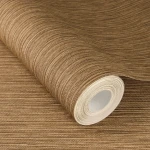 Wallpaper Amber, plain bronze-ochre with fine woven texture