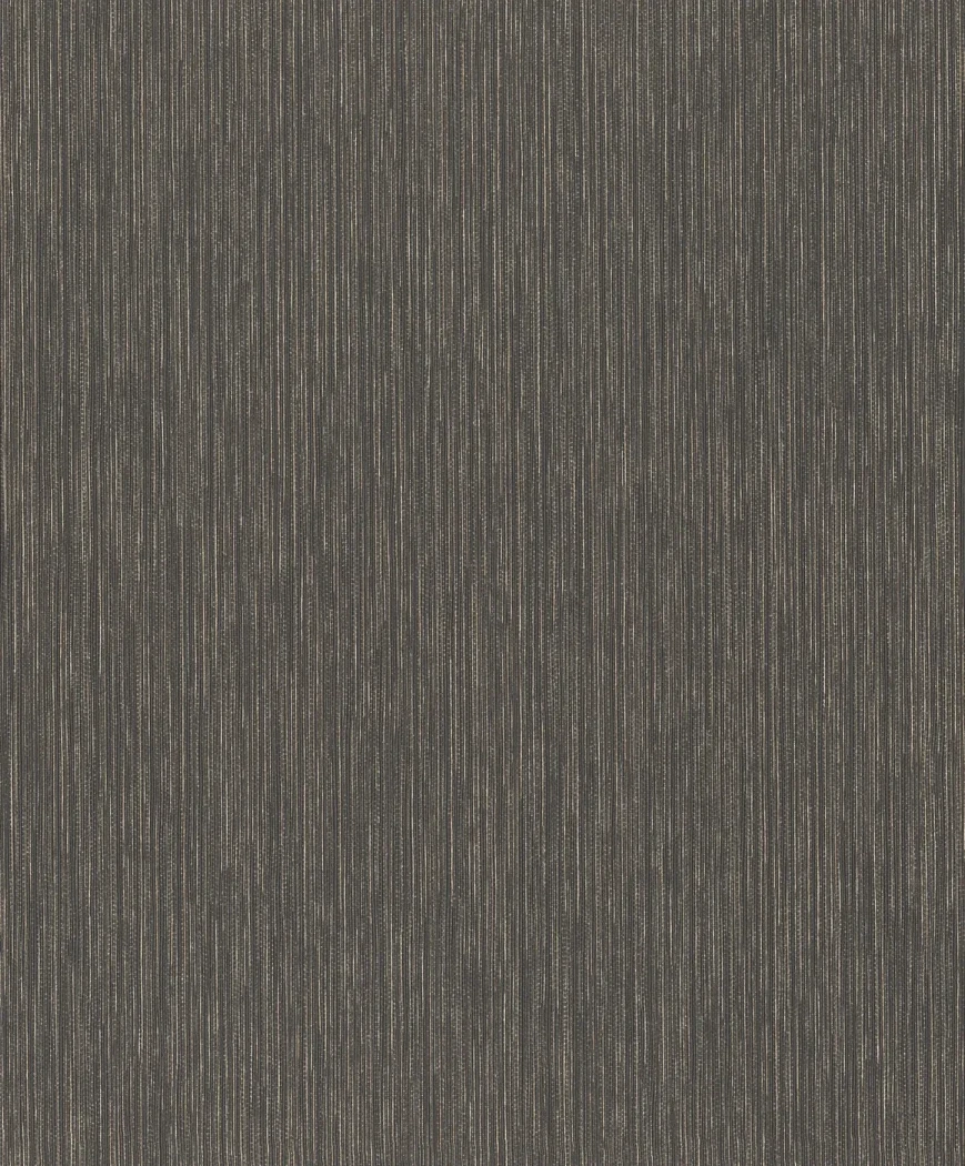 Wallpaper Ashen Rain in charcoal with gold-flecked vertical stripes