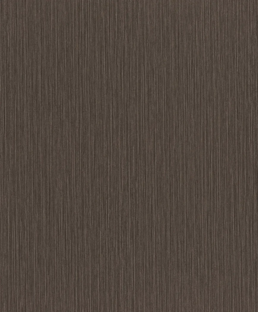Wallpaper Honey in plain deep brown with ochre woven texture