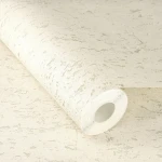 Wallpaper Pale Butter with speckled cream concrete effect