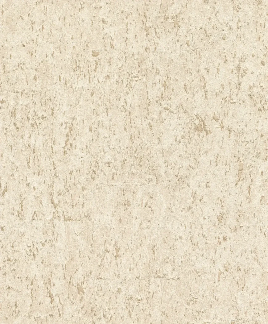 Wallpaper Frosted Hemp, cream trowelled plaster effect with gold highlights