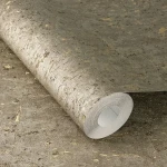 Wallpaper Soft Golden Heather, taupe concrete effect with gold flecks