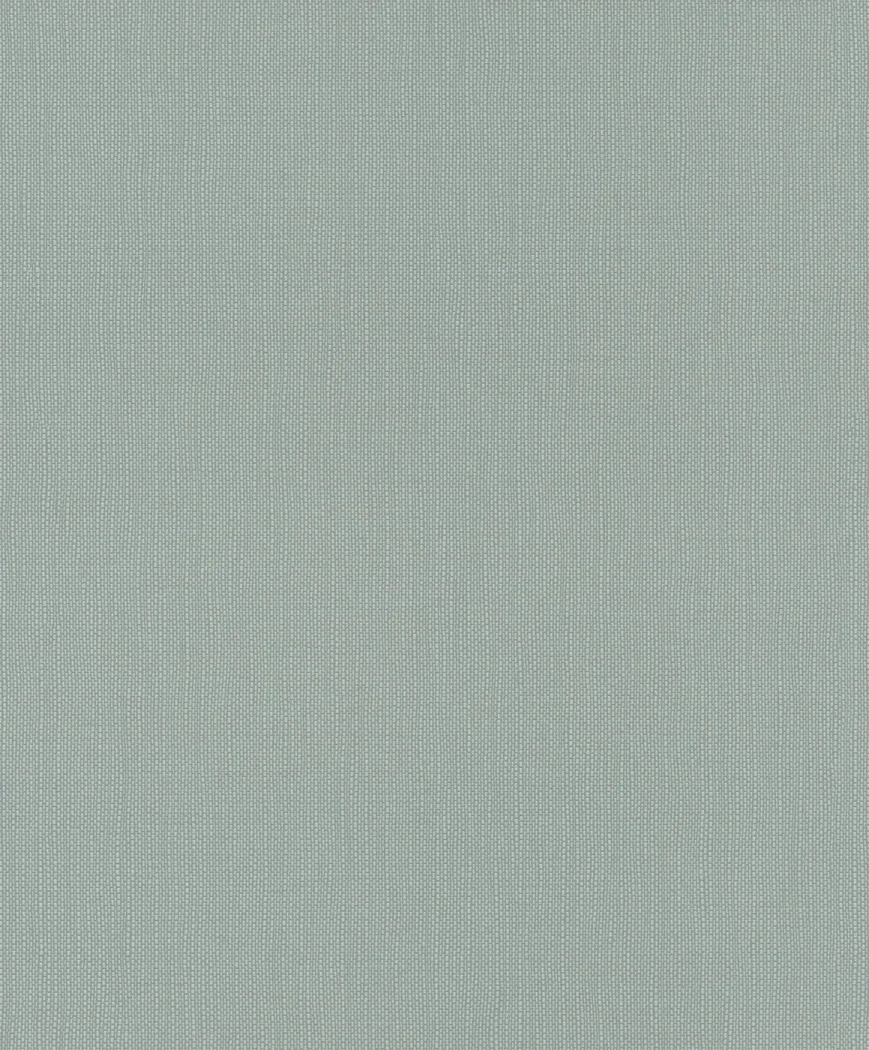 Wallpaper Gentle Basalt in plain grey-green with fine woven texture