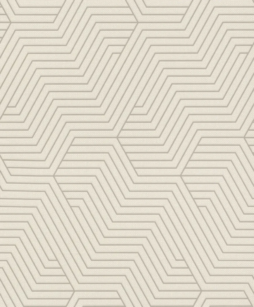 Wallpaper Pale Wheat with cream chevron lines on speckled ground