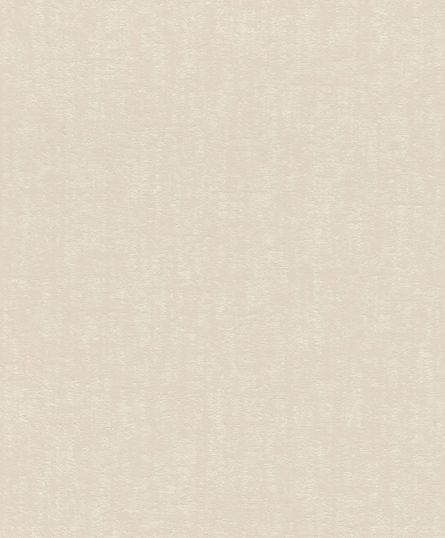 Wallpaper Frosted Shell in plain cream with fine vertical texture