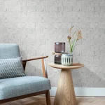 Wallpaper Frosted Granite with light grey woven squares in chevron