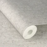 Wallpaper Veiled Mica in light grey with subtle vertical texture