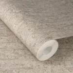 Wallpaper Soft Sisal with beige and taupe raw plaster striations