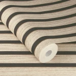 Wallpaper Ashen Drizzle, light wood slats with dark vertical joints