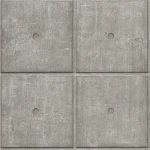 Wallpaper Soft Shade, grey concrete slabs with recessed joints