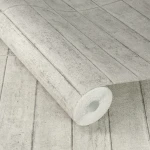 Wallpaper Frosted Cloud in light grey concrete-style tiles