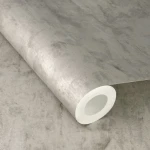 Wallpaper Soft Flint with soft grey trowelled plaster effect