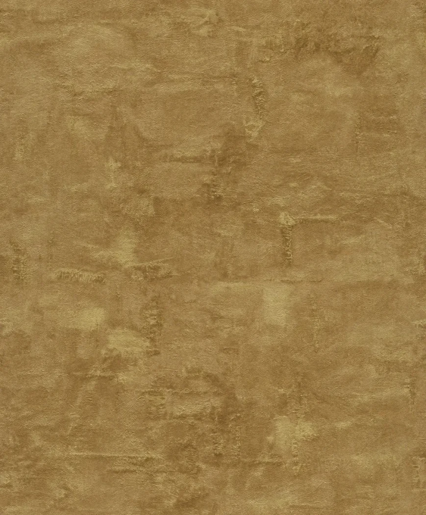 Wallpaper Misty Spice in deep ochre gold with crumpled texture