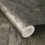 Wallpaper Misty Cumin, mottled grey and brown plaster effect