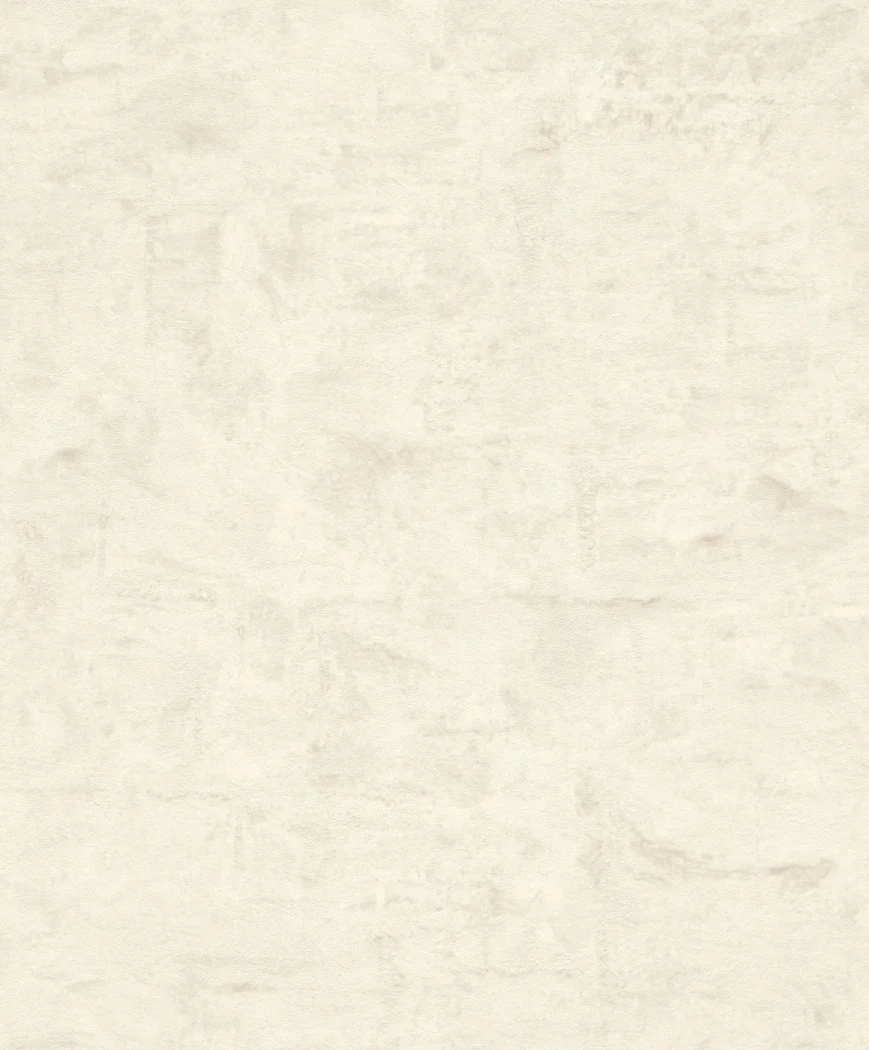 Wallpaper Light Hemp, plain cream with trowelled plaster texture