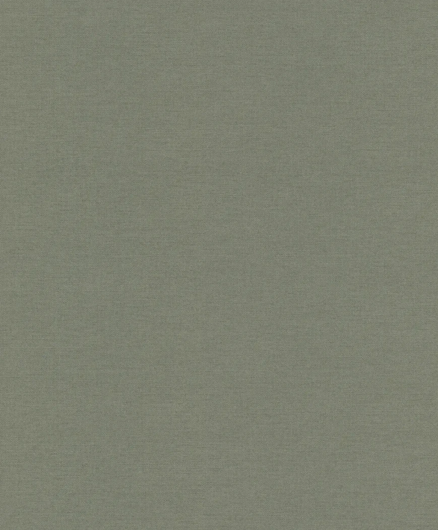 Wallpaper Misty Ash in plain ash grey linen texture