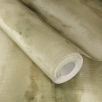 Wallpaper Sweetcorn, faded khaki and ochre horizontal bands