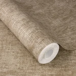Wallpaper Misty Amber, plain warm amber with fine grain