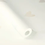 Wallpaper Salt with pastel watercolour hearts on off-white