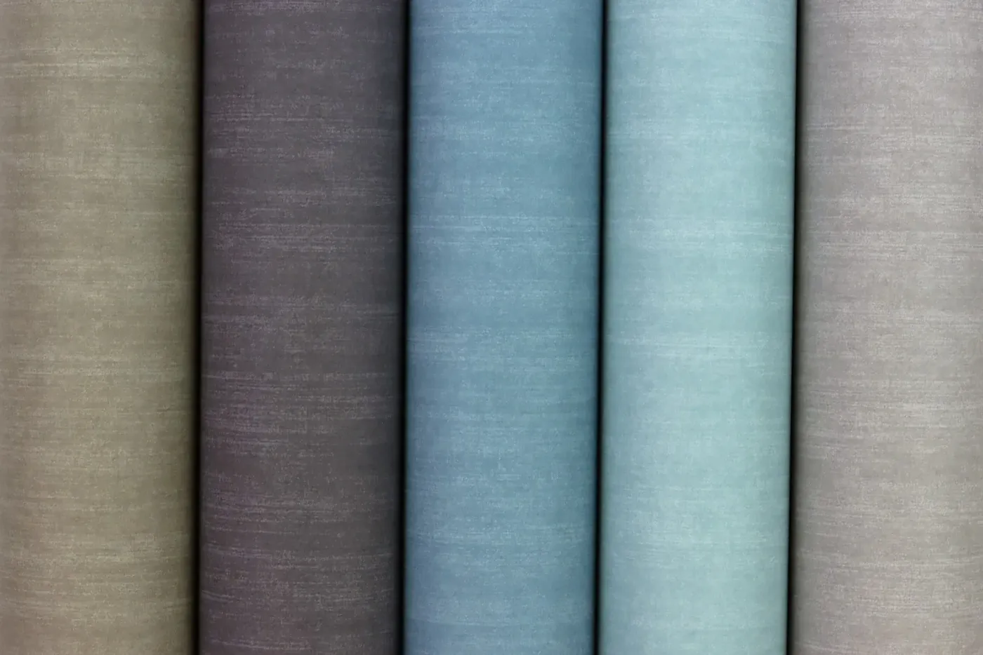 Wallpaper Azurite, plain blue with a fine woven texture