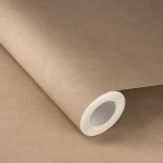 Wallpaper Soft Light Earth, plain beige with fine canvas texture
